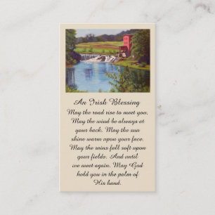 In loving memory Irish Blessing Prayer Card