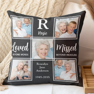 In Loving Memory Keepsake 5 Photo Memorial Cushion