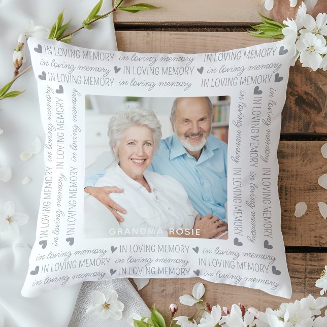 In Loving Memory Keepsake Memorial Photo Cushion (Creator Uploaded)