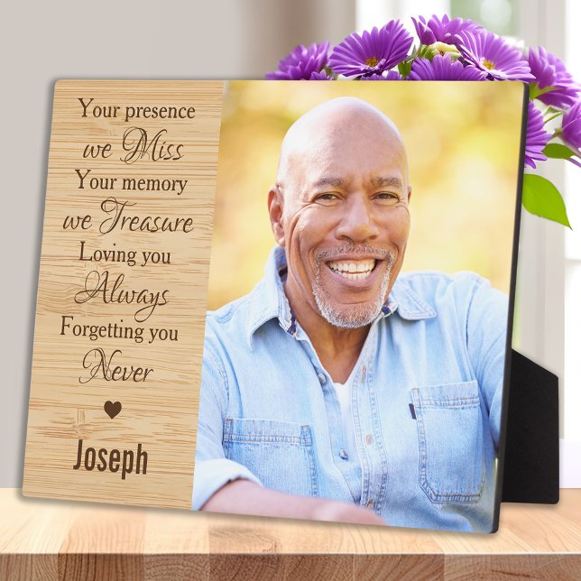 In Loving Memory Keepsake Memorial Photo Plaque (Creator Uploaded)