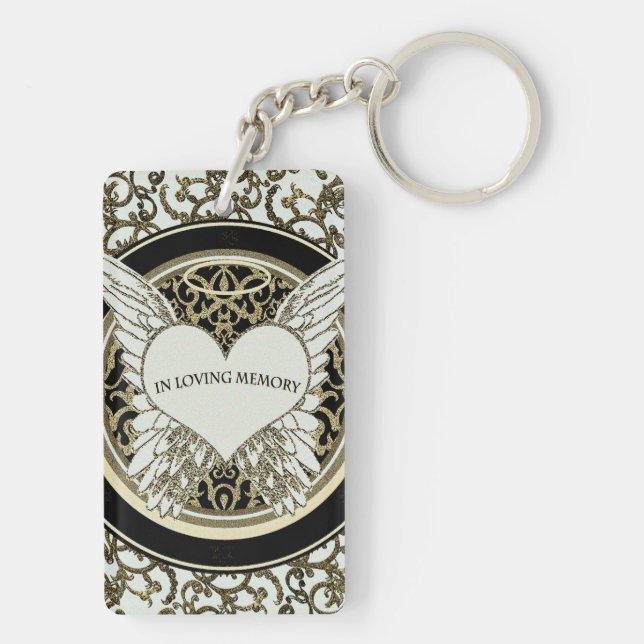 In Loving Memory Key Ring (Back)