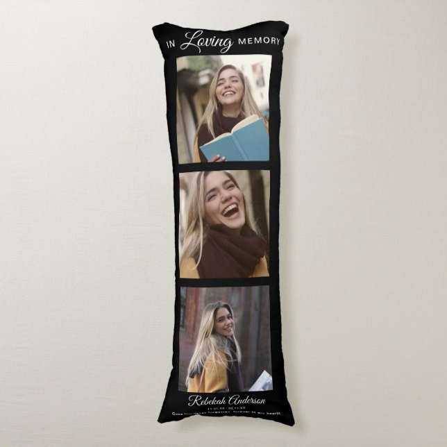 In Loving Memory Memorial 3 Photo  Body Cushion (Front Vertical)