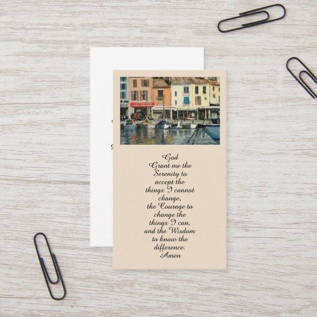 In Loving Memory Memorial Card (Front/Back In Situ)