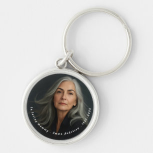 In Loving Memory Memorial Funeral Gift  Key Ring