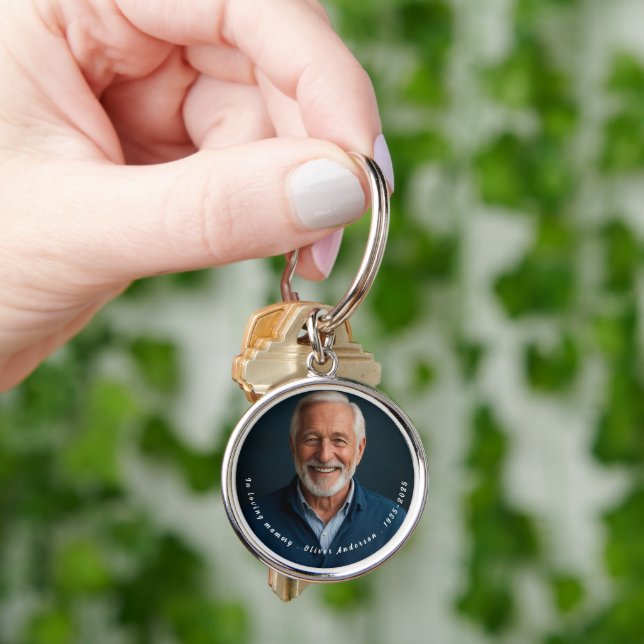 In Loving Memory Memorial Funeral Gift  Key Ring (Hand)