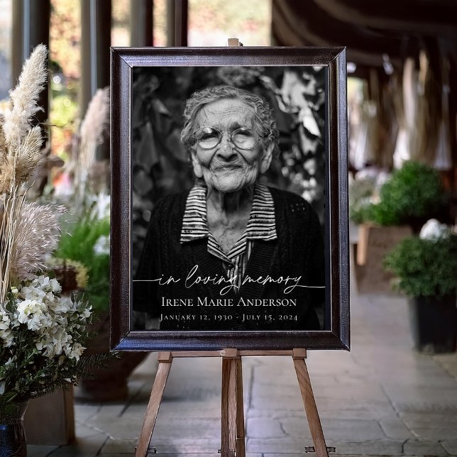 In Loving Memory Memorial Funeral Tribute Poster (Creator Uploaded)