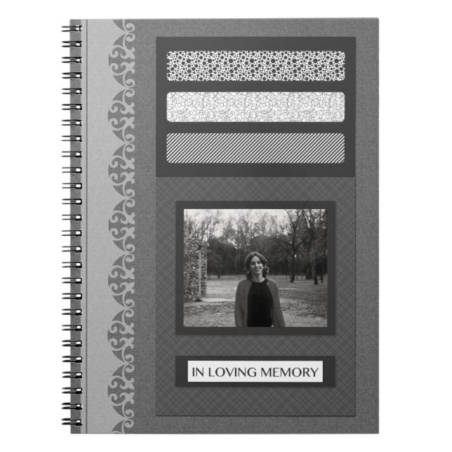 in loving memory memorial guest book (Front)