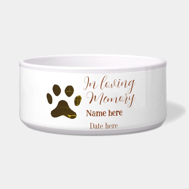 In loving memory memorial keepsake add pet name (Front)