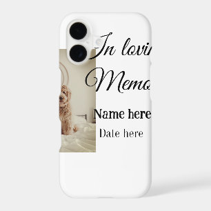 In loving memory memorial keepsake add pet name