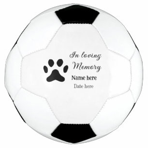 In loving memory memorial keepsake add pet name football