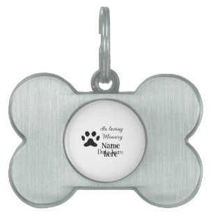 In loving memory memorial keepsake add pet name ID tag