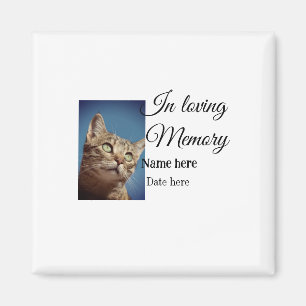 In loving memory memorial keepsake add pet name magnet