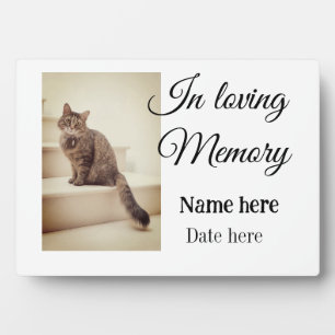 In loving memory memorial keepsake add pet name plaque