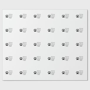 In loving memory memorial keepsake add pet name wrapping paper