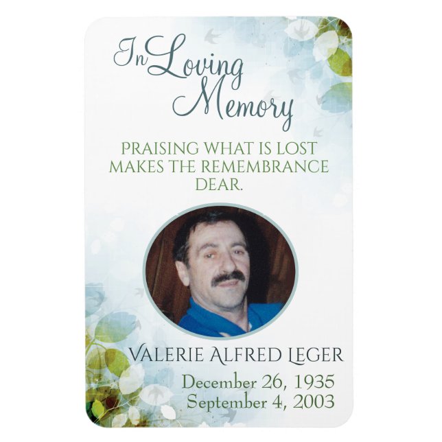 In Loving Memory Memorial Keepsake Magnet (Vertical)