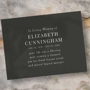 In Loving Memory Memorial Modern Simple Quote Postcard
