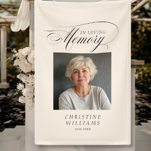 "In Loving Memory!" Memorial, Name, Photo Banner