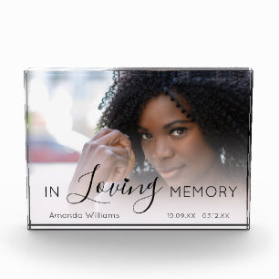In Loving Memory Memorial Photo Block