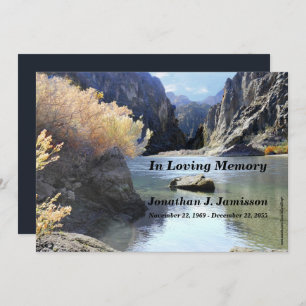 In Loving Memory Memorial Service Invitation