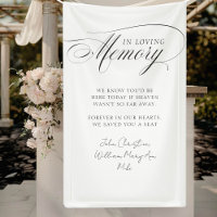 "In Loving Memory" Modern, Calligraphy, Wedding