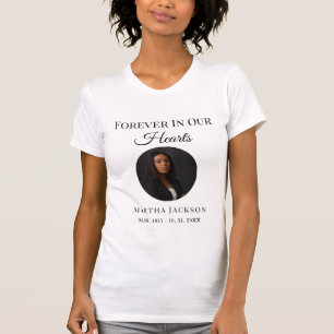 In Loving Memory Modern Custom Photo Memorial T-Shirt