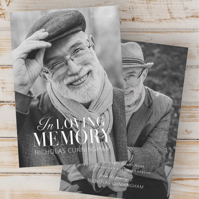 In Loving Memory Modern Elegant Photo Memorial (Creator Uploaded)