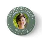 In Loving Memory Modern Sage Green Photo Memorial