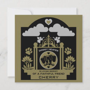 In loving Memory Of A Dachshund Card