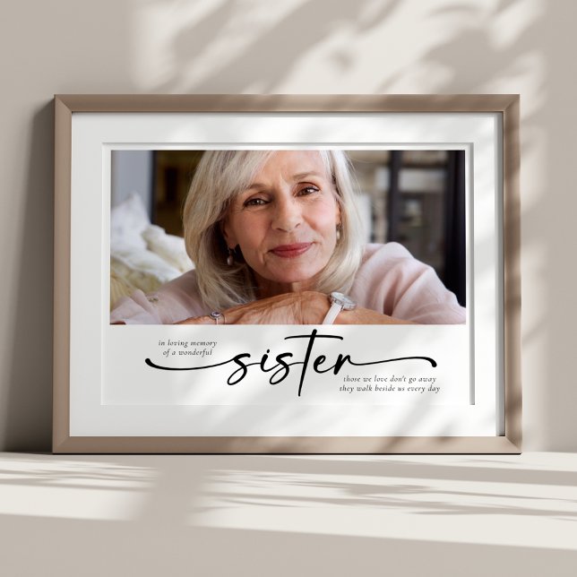In Loving Memory of a Wonderful Sister Tribute Poster (Creator Uploaded)