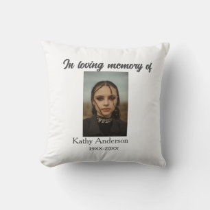 In loving memory of add name memorial keepsake cushion