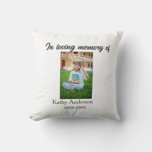 In loving memory of add name memorial keepsake cushion