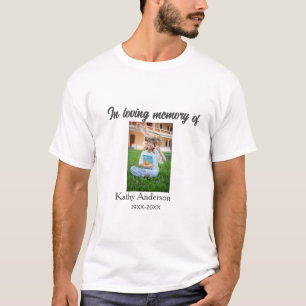In loving memory of add name memorial keepsake T-Shirt