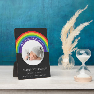 In loving memory of child memorial photo plaque