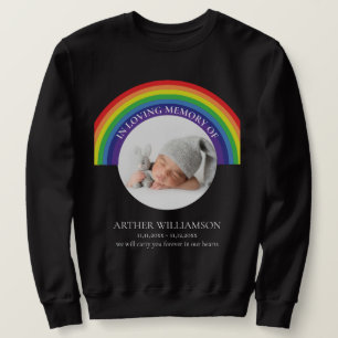 In loving memory of child memorial photo sweatshirt