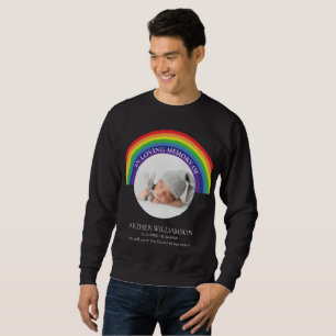 In loving memory of child memorial photo sweatshirt
