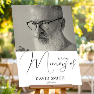 In Loving Memory Of - Funeral Poster With Photo