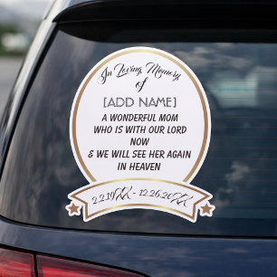 In Loving Memory of Mum [ADD NAME] Car Sticker