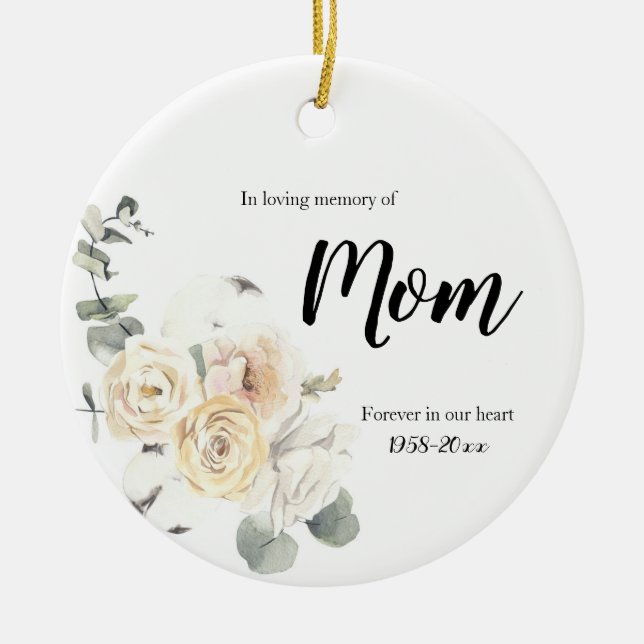 In Loving Memory of Mum Ornament Gifts (Front)