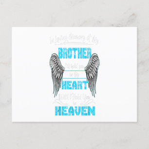 In Loving Memory Of My Brother I'll Hold You Gift Announcement Postcard