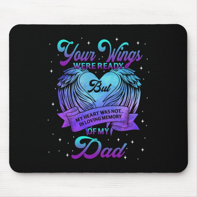 In Loving Memory Of My Dad Suicide Prevention Awar Mouse Mat (Front)