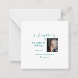 In Loving memory of name funeral memory keepsake Card