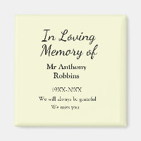 In Loving memory of name funeral memory keepsake