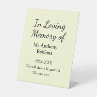 In Loving memory of name funeral memory keepsake