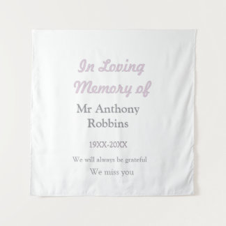 In Loving memory of name funeral memory keepsake Tapestry