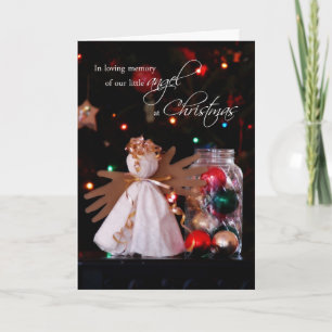 In Loving Memory of our Angel at Christmas Holiday Card