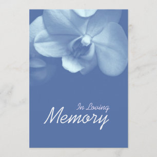 In Loving Memory Orchid 7 Funeral Announcement