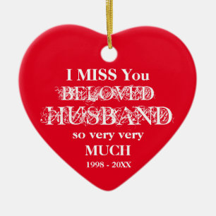 In Loving Memory Personalised Husband Ornament