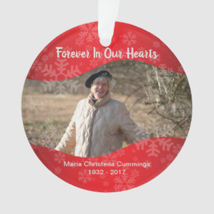 In Loving Memory Personalised Memorial Photo Ornament