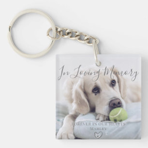 In Loving Memory Personalised Pet Loss Gift Photo Key Ring