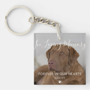 In Loving Memory Personalised Pet Loss Gift Photo Key Ring